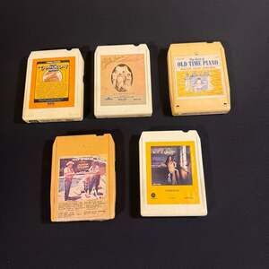 Lot of 5 Vintage 8-Track Tapes: